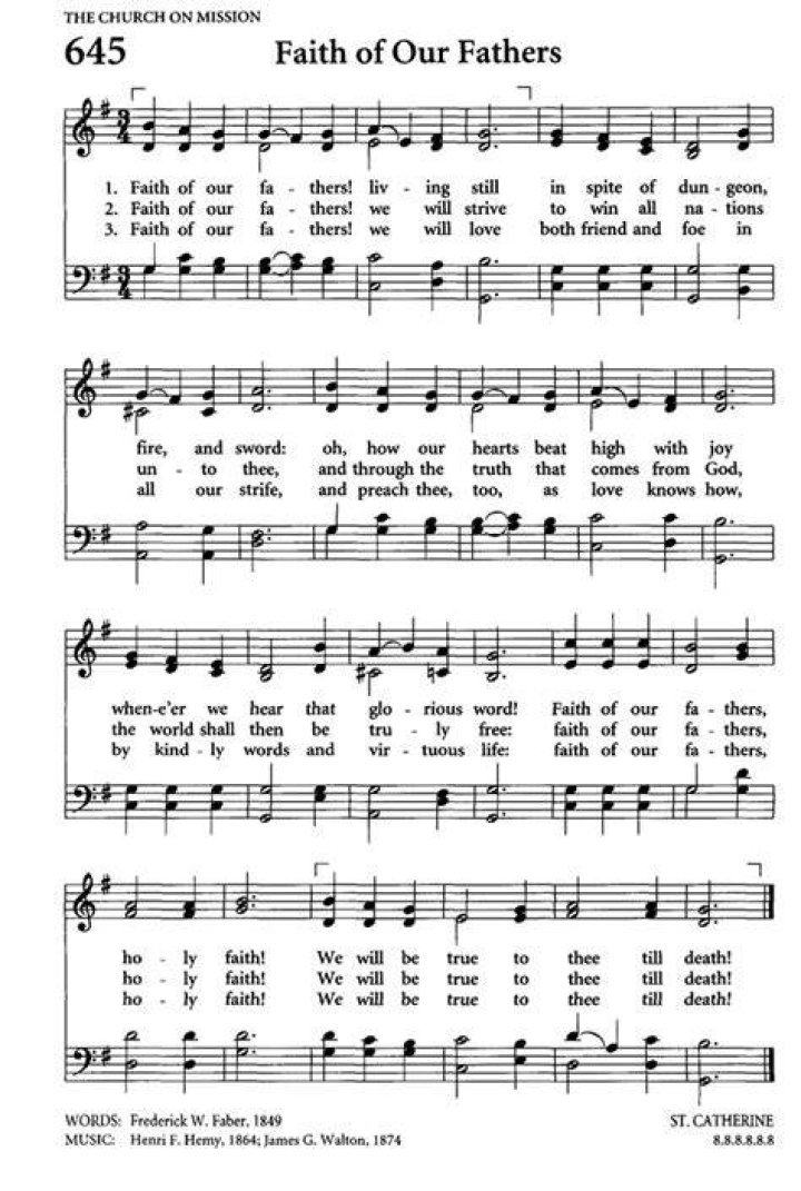 Faith of Our Fathers Faith of Our Fathers